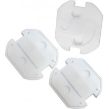 Pack con 3 protectores de enchufe Staüwer tipo schuko blanco