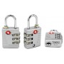 Blister candado combinacion 3 digitos con TSA lock colores varios