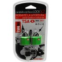 Blister 2 pcs candados de llave con TSA lock colores varios