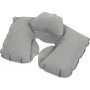Blister almohadilla hinchable de viaje con refuerzo cuello color gris