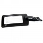 Solapa con 2 pcs tarjetas identificadoras de maletas de piel color negro