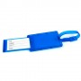 Solapa con 2 pcs tarjetas identificadoras de maletas color azul
