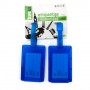 Solapa con 2 pcs tarjetas identificadoras de maletas color azul