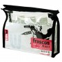 Bolsa PVC con kit de botellas para liquidos de viaje