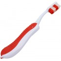 Blister cepillo de dientes plegable de viaje color rojo