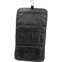 Solapa organizador de baño de viaje gris oscuro