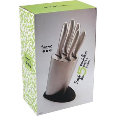 Set cuchillos 5 Pcs Samura con soporte inox SMK54