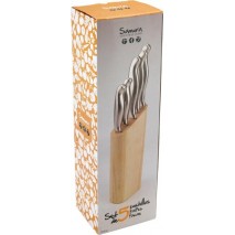 Set cuchillos 5 Pcs Samura con soporte madera SMK55