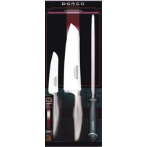 Set de cuchillos profesionales Dorco de alto rendimiento, compuesto por un cuchillo chef + un cuchil