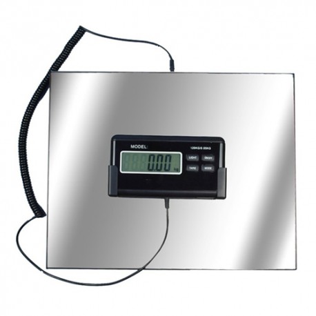 Bascula postal plateada con display independiente y soporte