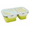 Porta alimentos Jata plegable silicona  doble compartimento 905
