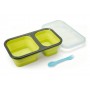 Porta alimentos Jata plegable silicona  doble compartimento 905