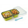 Porta alimentos Jata plegable silicona  doble compartimento 905