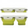 Porta alimentos Jata plegable silicona  doble compartimento 905