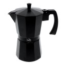 Cafetera italiana  induccion Jata 6 tazas negra