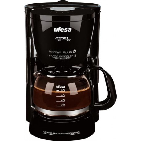 Cafetera Ufesa goteo 6 tazas filtro permanente CG7212