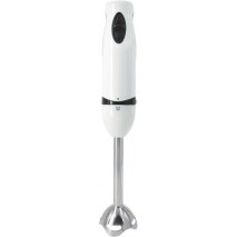 Batidora Norwei 400w, con pie de acero inoxidable, 2 velocidades, color blanco. con acc picador de 5