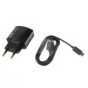 Cargador de red Micro USB 2.1 A color negro