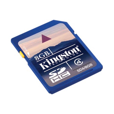 Memoria SD 8GB secure digital  Kingston class 4 SDhc SD4/8GB