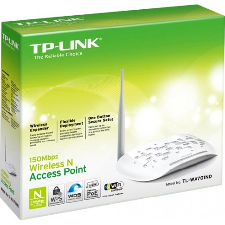 Punto de acceso TP-LINK TL-WA701ND Wireless 150N antena extraible Atheros Poe