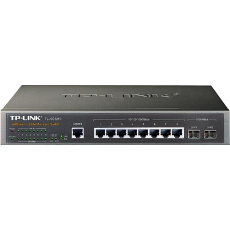 Switch TP-LINK TL-SG3210 Jetstream  - conmutador - 8 puertos - gestionado - sobremesa, montaje en ra