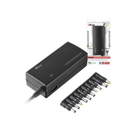 Adaptador corriente pc portatil Trust plug go 125w notebook power adapter 16891