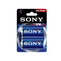 Blister 2 pilas Sony  AM1B2D LR20 , D ,  alcalinas