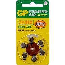 Blister 6 pilas audio  GP ZA312-B6