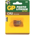 Blister pila GP especial foto 1CR2, DLCR2 Litio (15,60 d, x 27 alt,) 3 v,