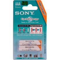 Blister 2 baterias o pilas Sony 800 AAA blue NI-MH 1,2 v, 800 mAh, recargables
