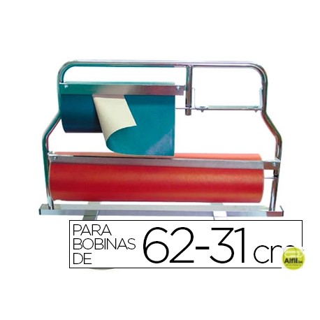 PORTARROLLOS MOSTRADOR CORTA PAPEL PINTADO -PARA BOBINAS DE 62-31 CM