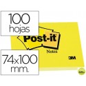 BLOC DE NOTAS ADHESIVAS QUITA Y PON POST-IT 74X100 MM CON 100 HOJAS -657-
