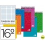 BLOC ESPIRAL LIDERPAPEL WRITE BOLSILLO DIECISEISAVO APAISADO80 H CUADRO
