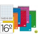 BLOC ESPIRAL LIDERPAPEL WRITE BOLSILLO DIECISEISAVO APAISADO80 H CUADRO