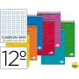 BLOC ESPIRAL LIDERPAPEL WRITE BOLSILLO DOCEAVO APAISADO 80 H CUADRO