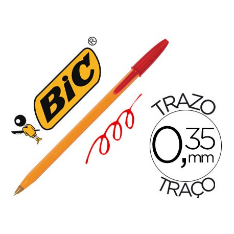 BOLIGRAFO BIC NARANJA ROJO