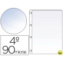 FUNDA CUATRO TALADROS CUARTO NATURAL 90 MICRAS