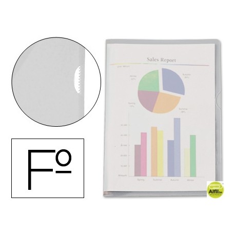 CARPETA DOSSIER UÑERO PLASTICOESSELTE FOLIO TRANSPARENTE