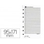 RECAMBIO AGENDA ANILLAS MIQUELRIUS 95X171 MM INTEGRAL UNO - DIA PAGINA -