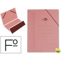 CARPETA GOMAS LIDERPAPEL FOLIO BOLSA CARTON COMPACTO CUERO