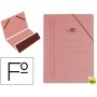 CARPETA GOMAS LIDERPAPEL FOLIO BOLSA CARTON COMPACTO CUERO