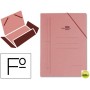 CARPETA LIDERPAPEL GOMAS CARTON CUERO SOLAPAS FOLIO ROMANO