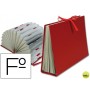 CARPETA LIDERPAPEL FUELLE A-Z CARTON FORRADO FOLIO BURDEOS