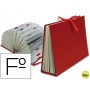 CARPETA LIDERPAPEL FUELLE A-Z CARTON FORRADO FOLIO BURDEOS