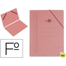CARPETA GOMAS LIDERPAPEL FOLIO SENCILLA CARTON COMPACTO CUERO
