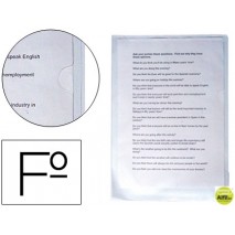 CARPETA DOSSIER UÑERO PLASTICOSARO FOLIO TRANSPARENTE