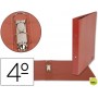 CARPETA LIDERPAPEL 2 ANILLAS 40 MM CARTON CUERO CUARTO