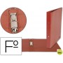 CARPETA LIDERPAPEL 2 ANILLAS 40 MM CARTON CUERO FOLIO