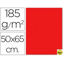 CARTULINA GUARRO ROJA -50X65 CM -185 GR