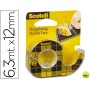 CINTA ADHESIVA SCOTCH 136-D DOS CARAS 6,3 MT X 12 MM -EN PORTARROLLOS